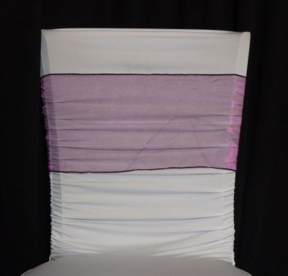 organza chair sashes - Purple