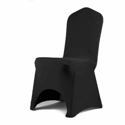 black spandex chair cover