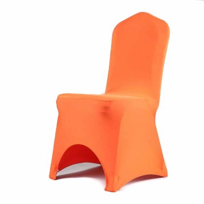 orange spandex chair cover