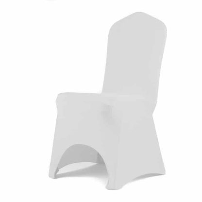 White Lycra Spandex Chair Cover