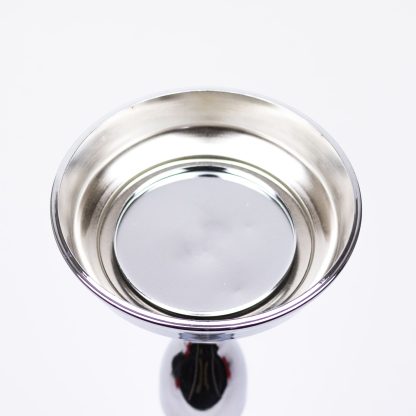 Polished Candle Holder - Silver Top