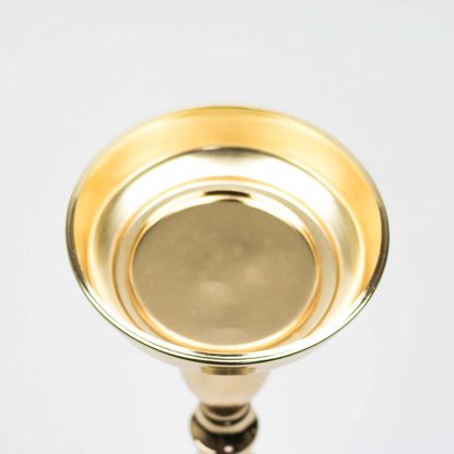 Polished Candle Holder - Gold Top