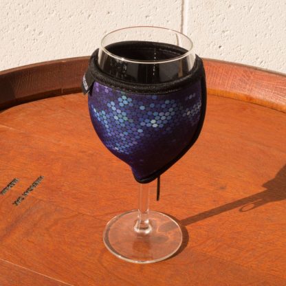 Neoprene Wine Glass Cooler - Blue
