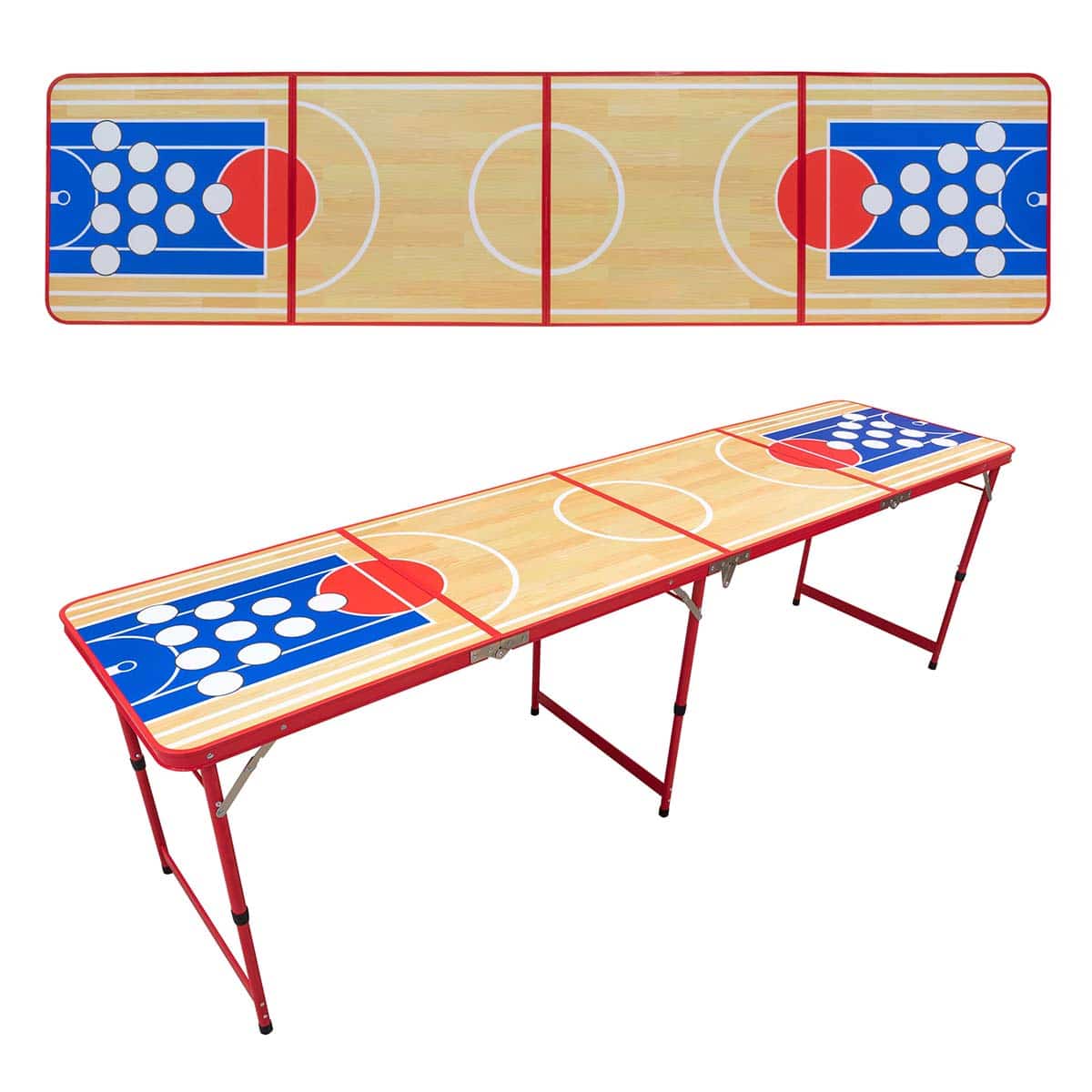 Milwaukee Basketball Court Beer Pong Table — Beer Pong Tables | Custom Beer  Pong Tables | Custom Cornhole Boards | Portable LED Bars | HEXCUPs