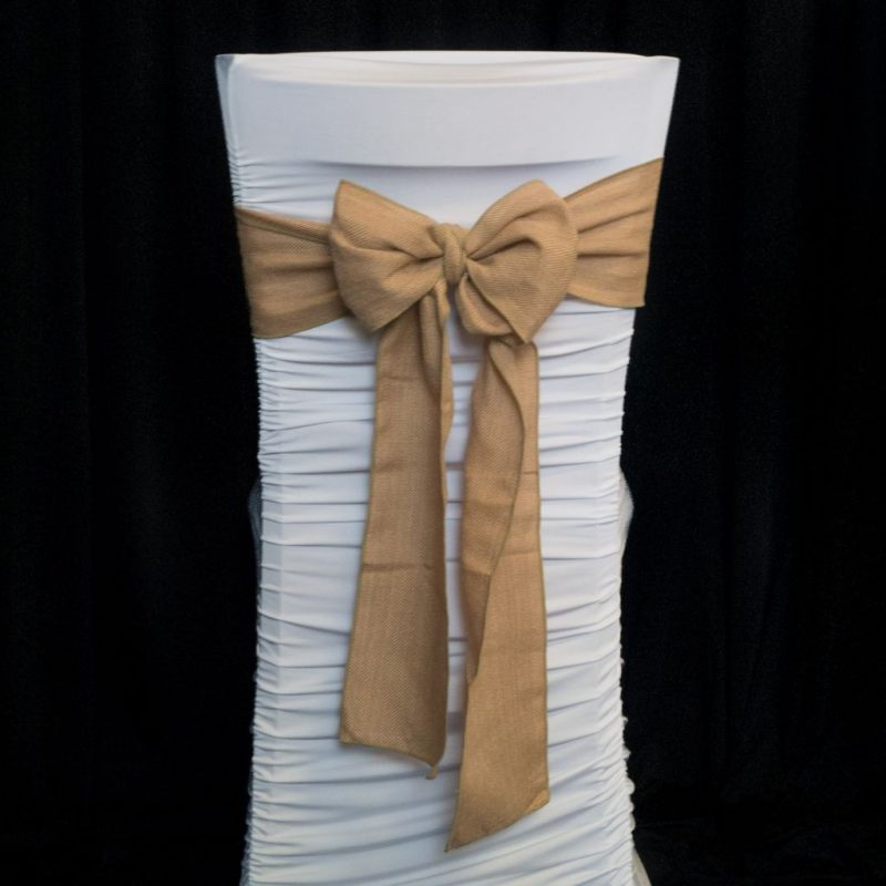 Hessian Chair Sash - Narrow