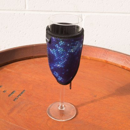 Neoprene Champagne Glass Cooler - Blue