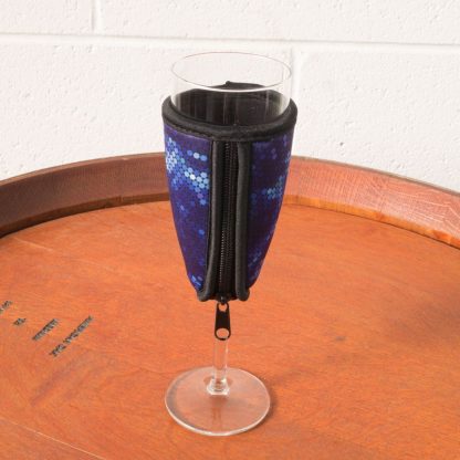Neoprene Champagne Glass Cooler - Blue