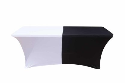 Black and white table cover