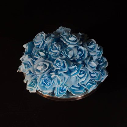Blue Foam Rose Heads