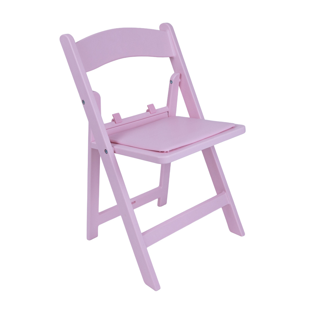 Pink Child Size Americana Chair – adorable mini version of the classic Americana event chair, ideal for kids’ parties, weddings and themed celebrations.
