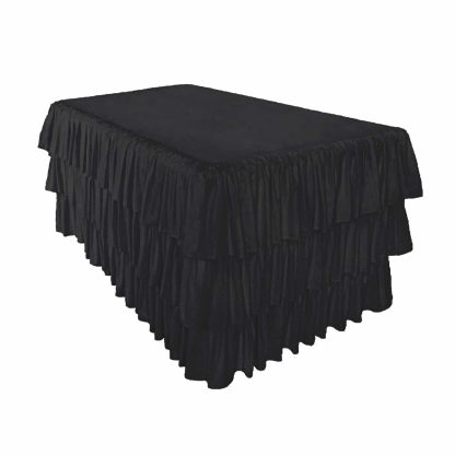 3 Tier Table Cloth - Black