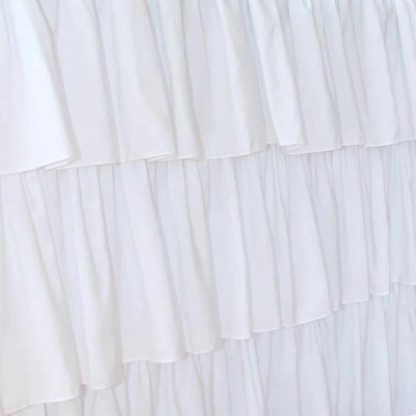 3 Tier Table Cloth - White Close