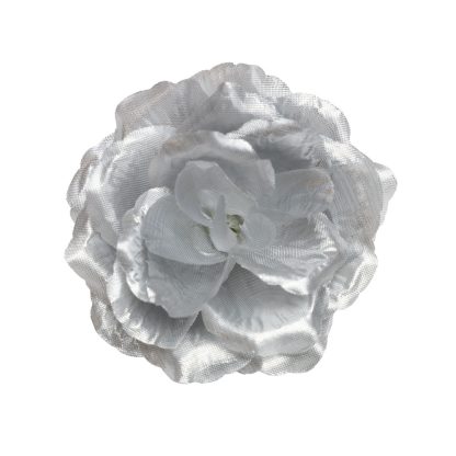 8.5cm Artificial Rose Heads - Silver