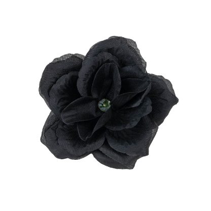 8.5cm Artificial Rose Heads - Black