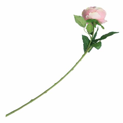 10cm Artificial Austin Rose Single - Pink