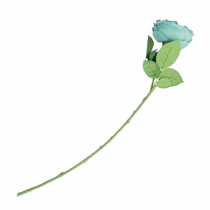 10cm Artificial Austin Rose Single - Green