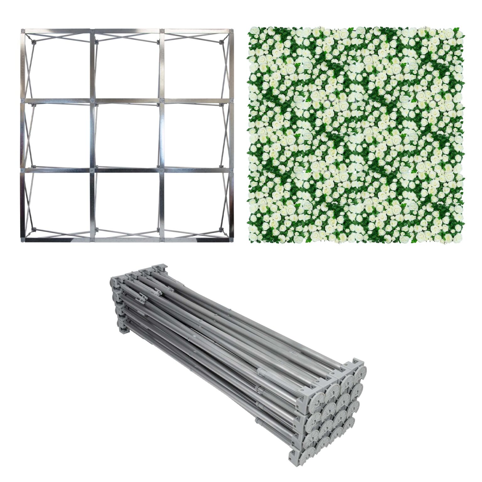 Portable Flower Wall Frame Fold Out and Set Up in Minutes!