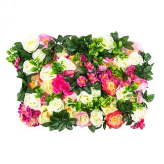 Rose, Peony and Greenery Flower Wall FW044