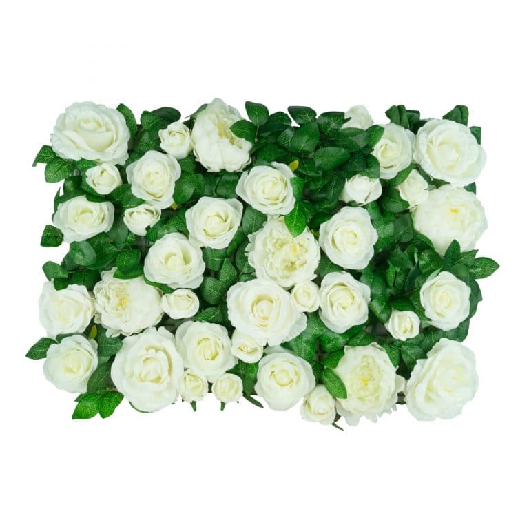 High Quality White Rose Flower Wall Panels Create stunning backdrops!