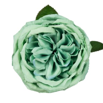 14cm Artificial Austin Rose Single Top - Green