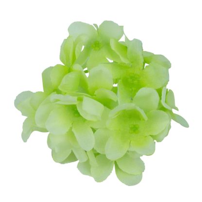 Artificial Hydrangea Flower Heads Single - Green