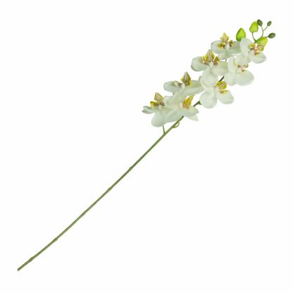 78cm Artificial Orchid Full - White