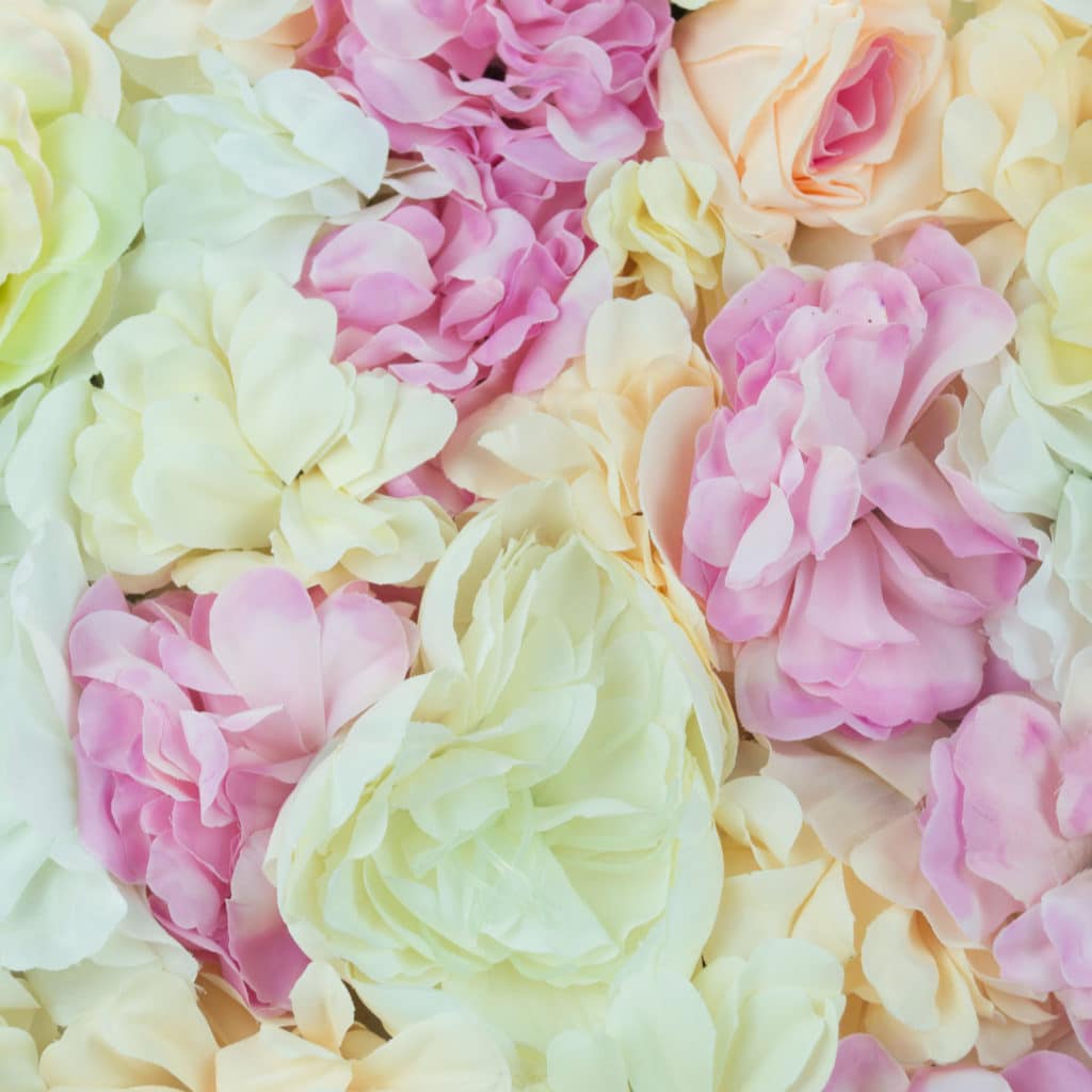 Mixed Pastel Flower Wall Panels Create Amazing Backdrops and Walls!