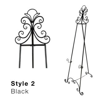 ornate metal display easel