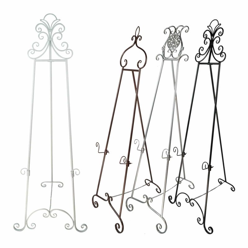 ornate metal display easel