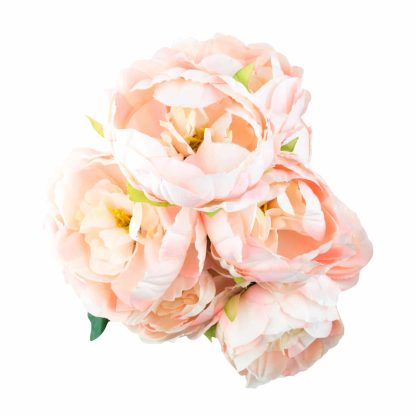 Artificial Peony Flowers - 10 Head Pink
