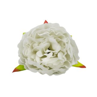 9cm Artificial Peony Flower Heads White FHD099