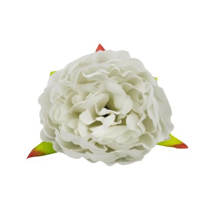 9cm Artificial Peony Flower Heads White FHD099