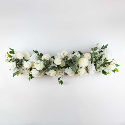 Flower Wall Edging Or Table Runner - Style 2 White