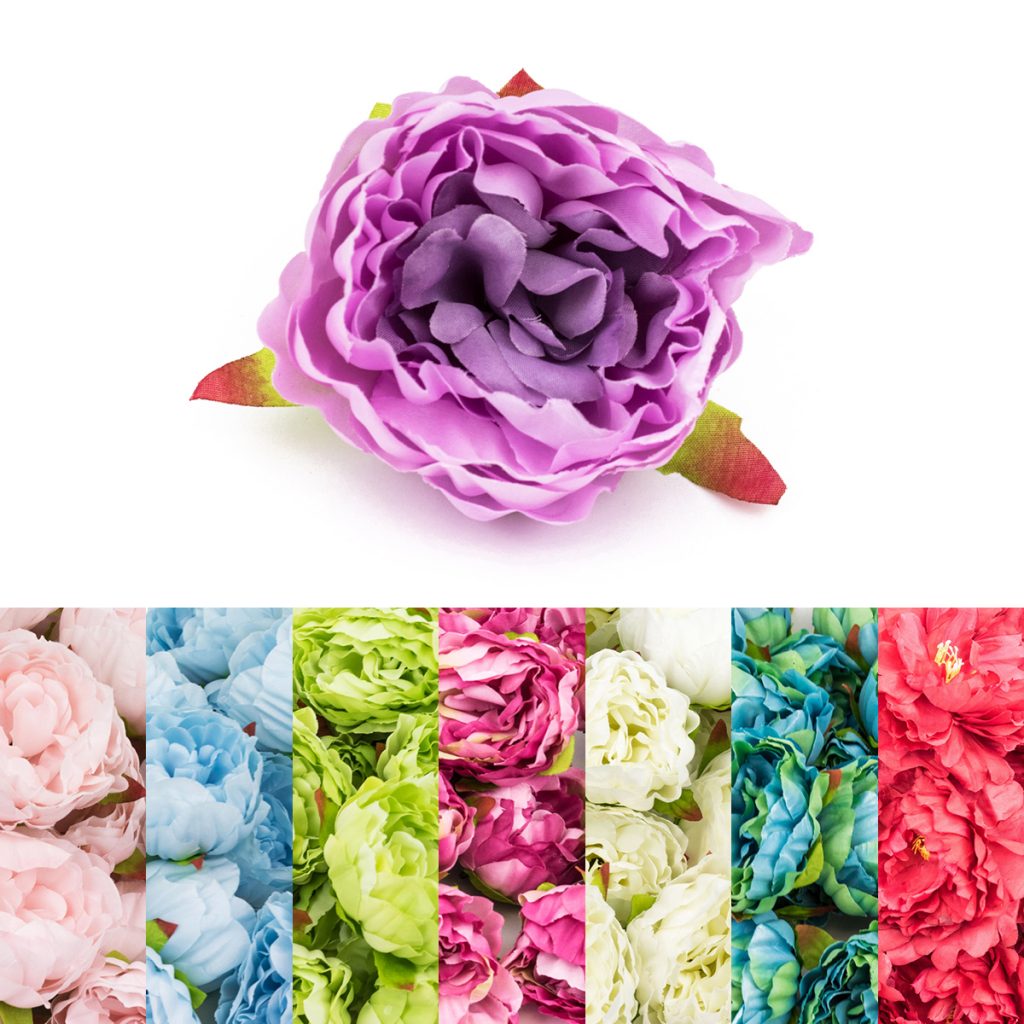 9cm Artificial Peony Flower Heads