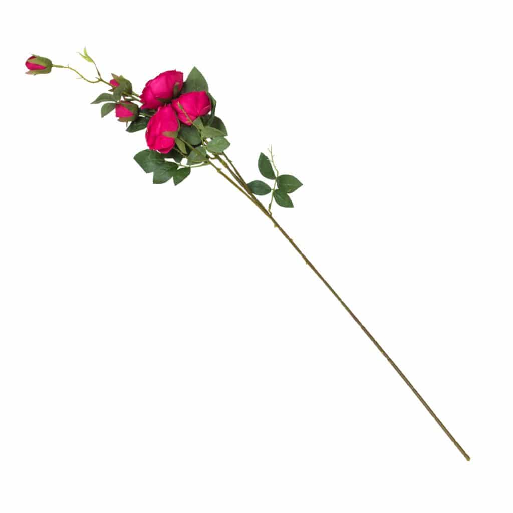 Artificial Garden Rose Spray Pink RSE018