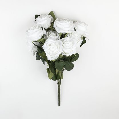Artificial Rose Flowers White