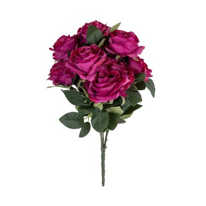Artificial Rose Flowers - Bright Pink