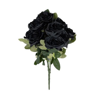 Artificial Rose Flowers - Black