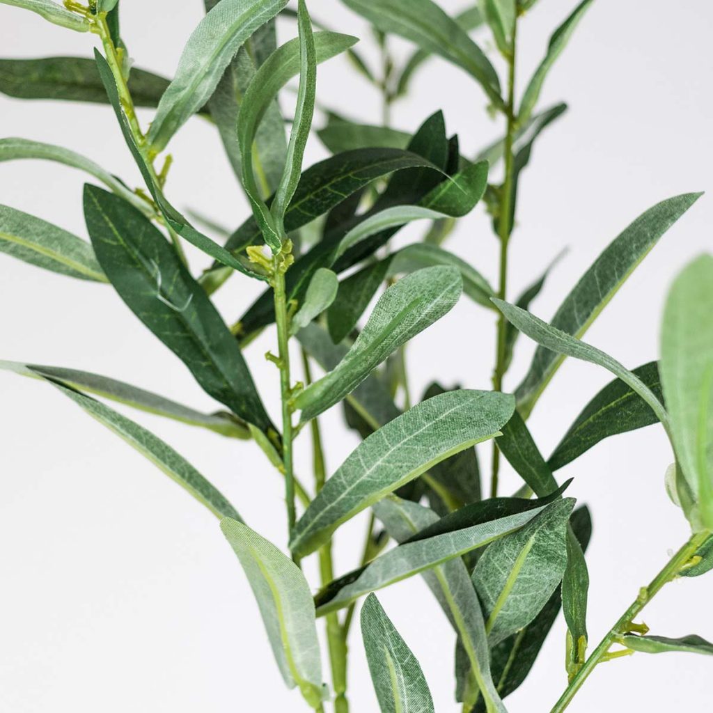 Artificial Olive Leaf Branch 86cm Realistic High Quality Green Foliage