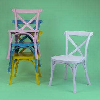 Child Size Cross Back Chair - All Colours