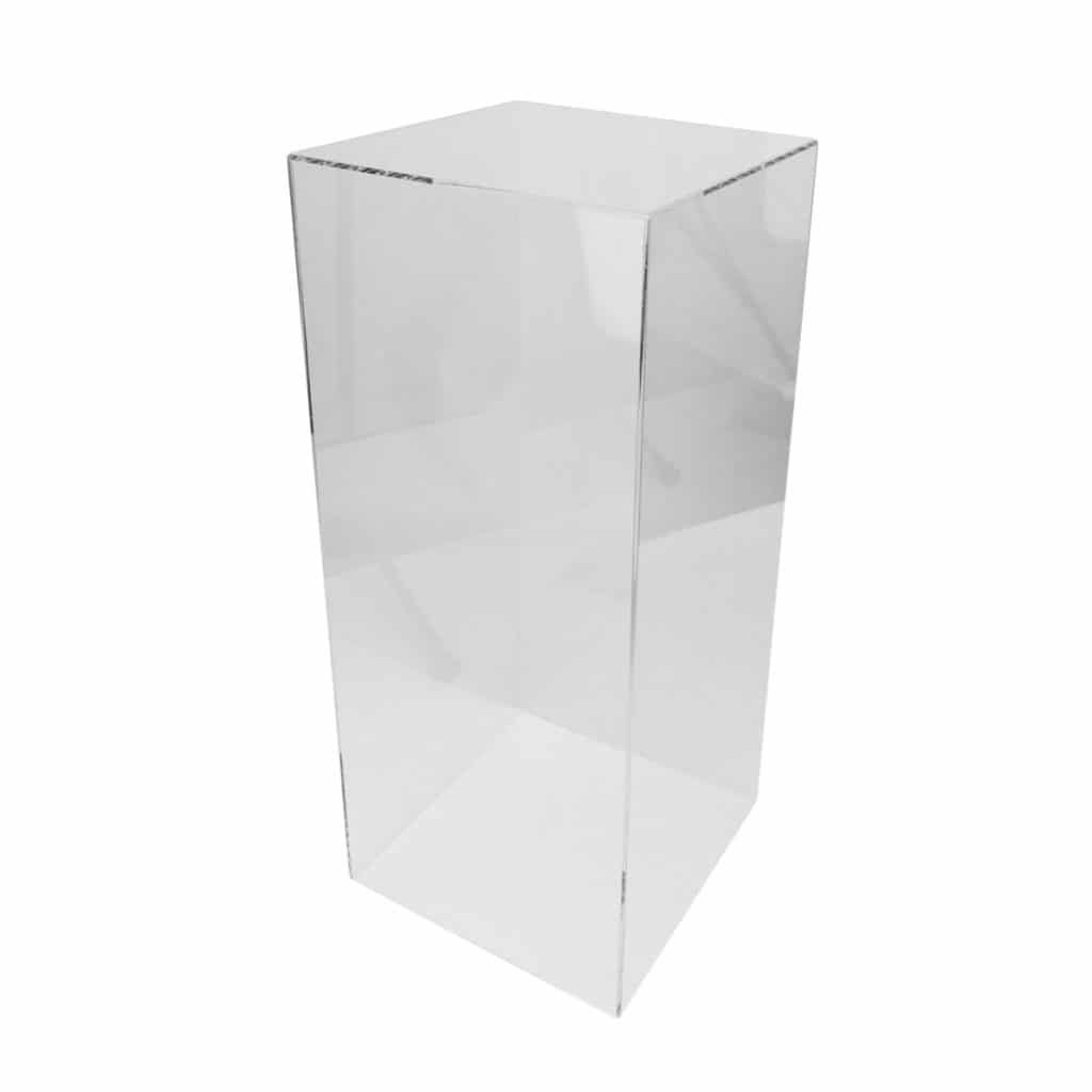 Acrylic Square Plinth Set Amazing Clear Display Stands