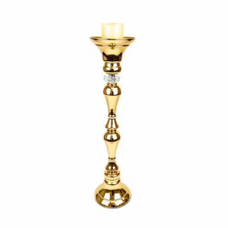 Gold Crystal Candle Holder CH011