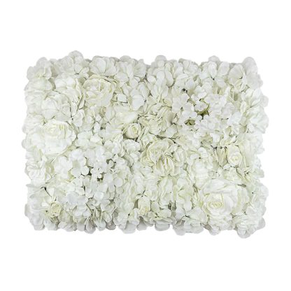 High Quality Mixed Flower Wall - FW034 White
