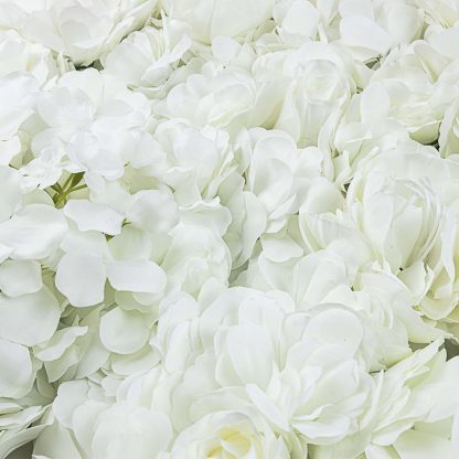 High Quality Mixed Flower Wall - FW034 White