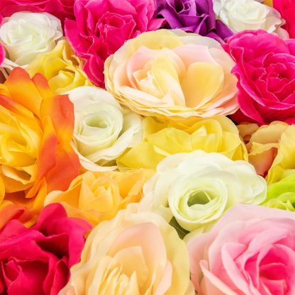 Multi-Colour Rose Flower Wall FW059