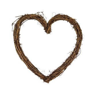 Rattan Heart Wreath RAT009