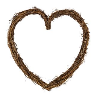 Rattan Heart Wreath RAT010