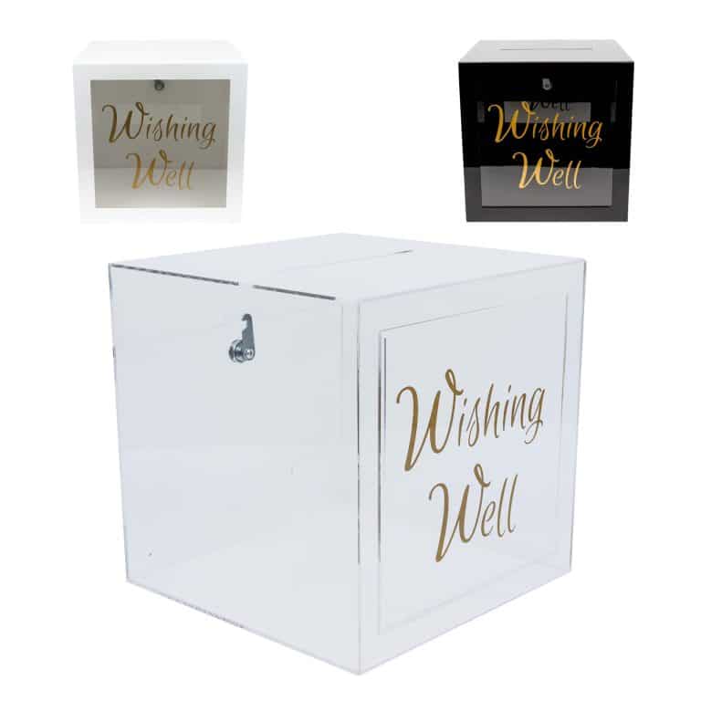 Acrylic Clear Wishing Well - Beautiful Clear Card Keepers!