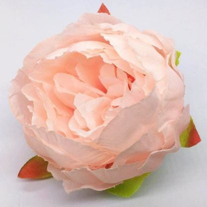 9cm Artificial Peony Flower Heads - Peach