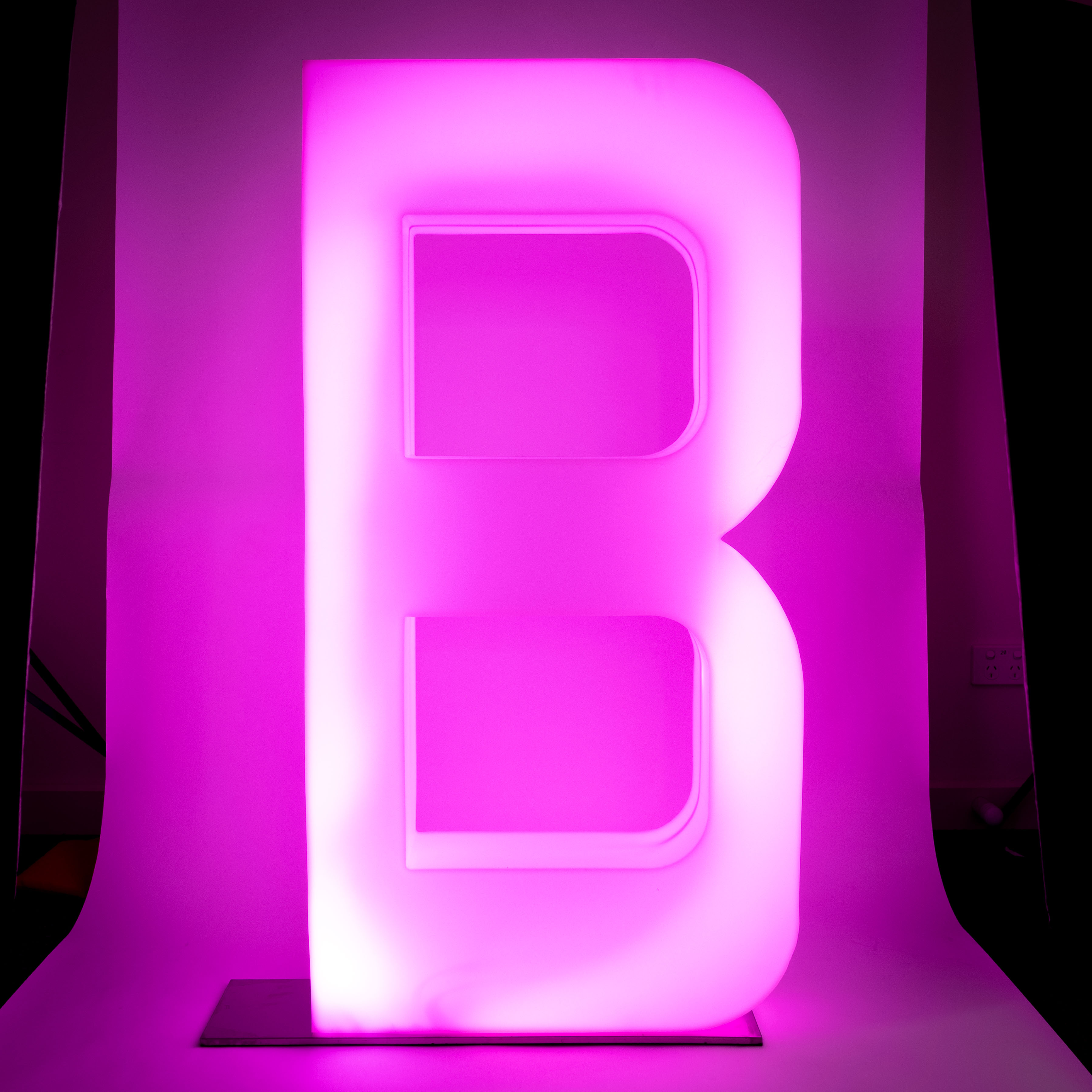 Light Up Letters 121cm - Rechargable Wireless RGB LED Letters